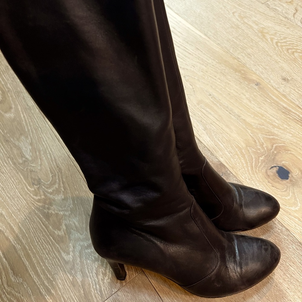 Genuine Italian leather heeled boots